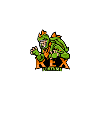 Fortnite Rex skin minta sötétkék pólón