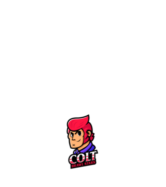 Colt skin - Brawl Stars minta sötétkék pólón