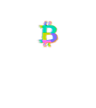 Bitcoin glitched minta fekete pólón