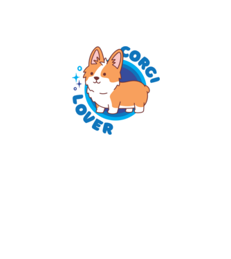 Corgi lover minta fehér pólón