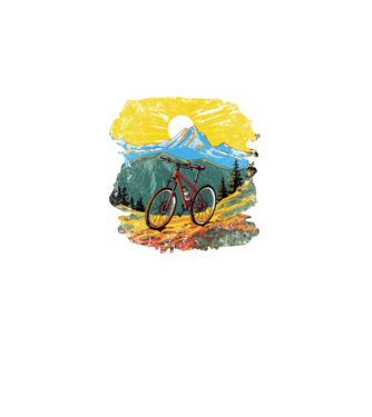 Mountain Bike minta fekete pólón