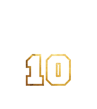 10-es mez minta fekete pólón