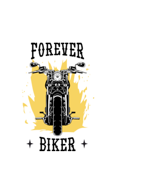 Örökké motoros minta fehér pólón