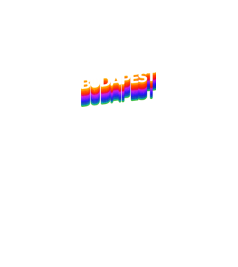 Budapest minta fekete pólón