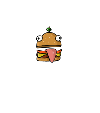 Durr burger - Fortnite minta szürke pólón