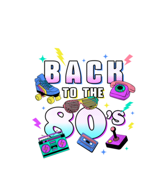 Back to the 80's minta fehér pólón