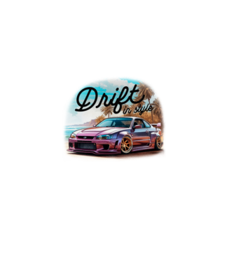 Driftelés minta fehér pólón