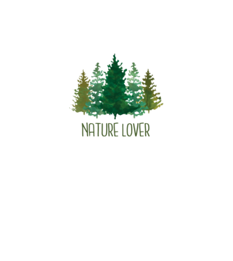 Nature Lover minta fehér pólón
