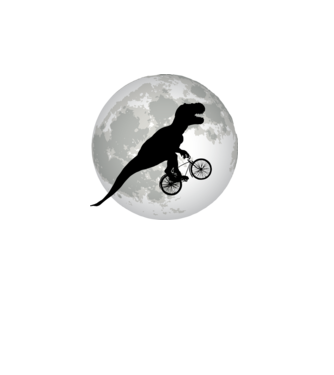 E.T. T-rex minta fehér pólón