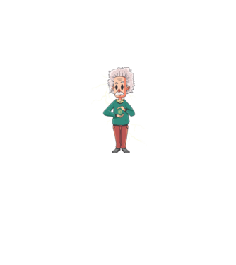 Einstein minta farmerkék pólón