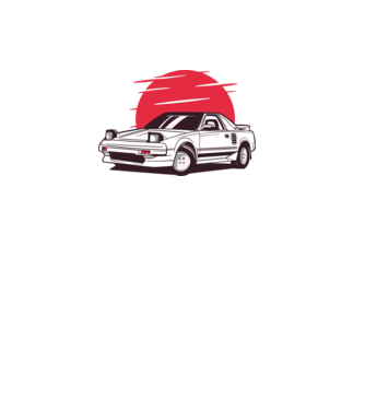 Toyota MR 2 minta fehér pólón