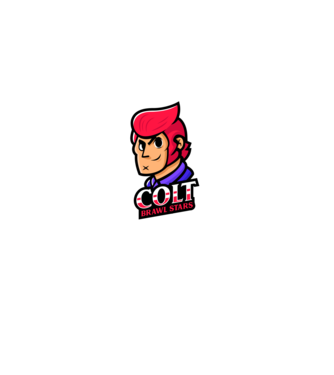 Colt skin - Brawl Stars minta fekete pólón