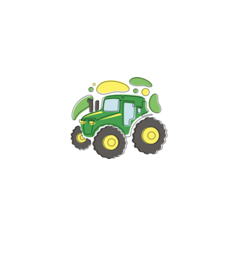 Traktor minta farmerkék pólón