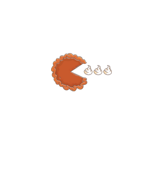 Pite Pac man minta fehér pólón