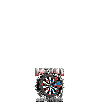 Darts függő minta fehér pólón