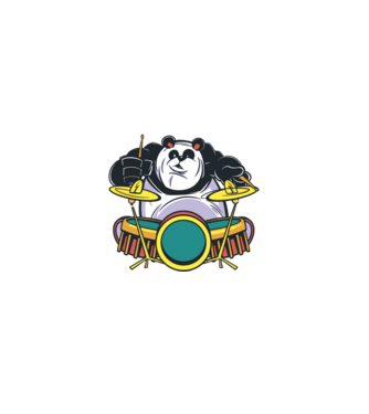 Dobos panda minta türkiz pólón