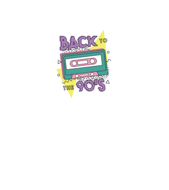 Back to the 90's minta farmerkék pólón