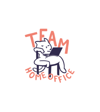 Team home office minta fehér pólón