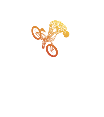 BMX minta fekete pólón