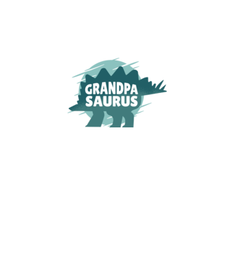 Grandpasaurus minta fehér pólón