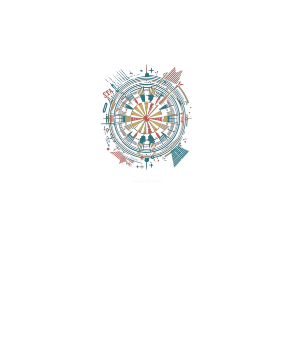 Darts tábla minta fekete pólón