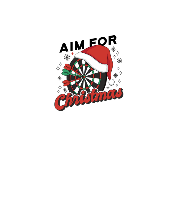 Karácsonyi darts minta zöld pólón