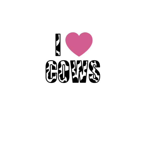 I love cows minta fehér pólón