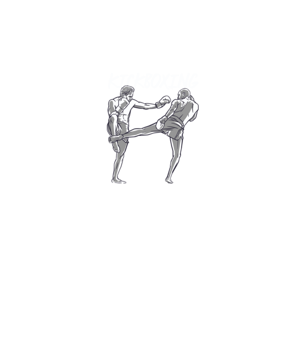 Kickbox minta sötétkék pólón