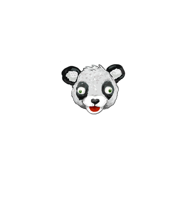 Panda Team Leader minta szürke pólón