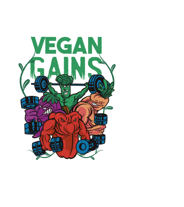 Vegán edzés minta világoskék pólón