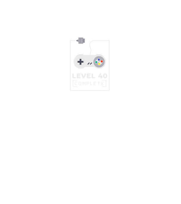 Level 40 minta fekete pólón