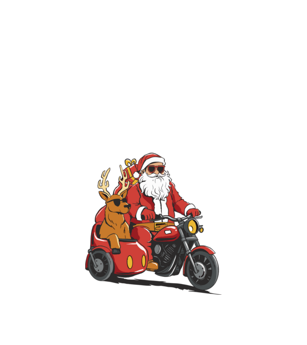 Motoros mikulás minta királykék pólón