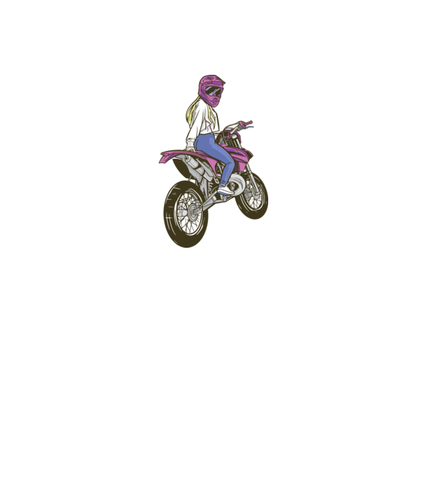 Motoros csaj minta fehér pólón
