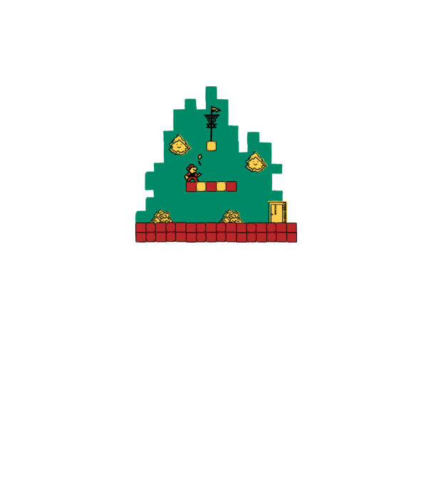 Super Mario minta fehér pólón