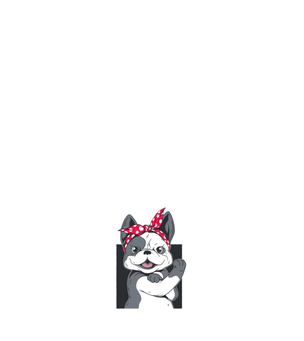 Bulldog minta fehér pólón