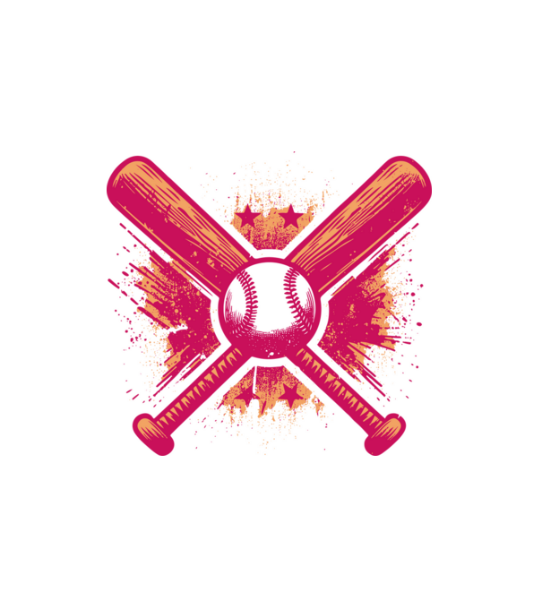 Baseball minta fehér pólón