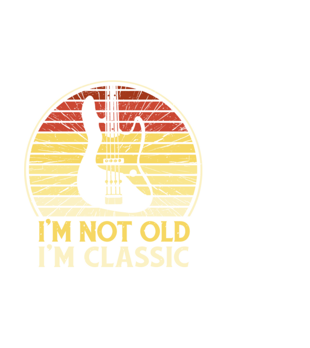 Basszusgitáros minta fekete pólón