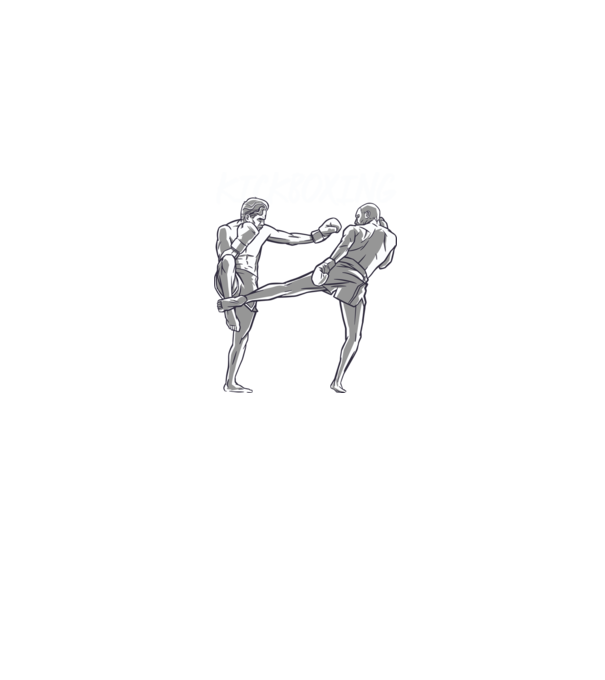 Kickbox minta farmerkék pólón