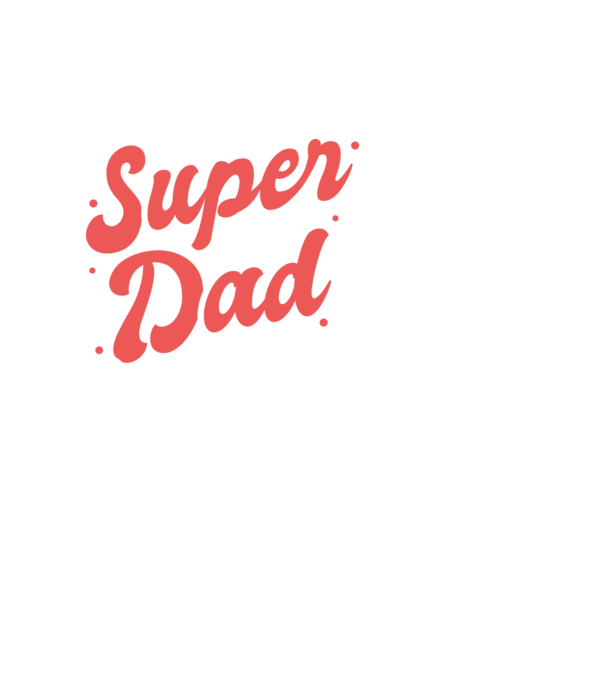 Super dad minta fekete pólón