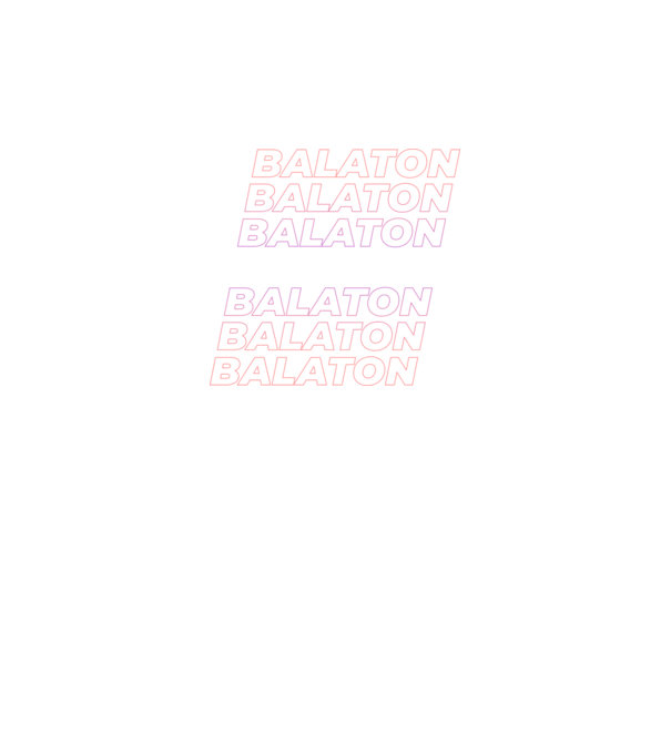 Balaton minta fekete pólón