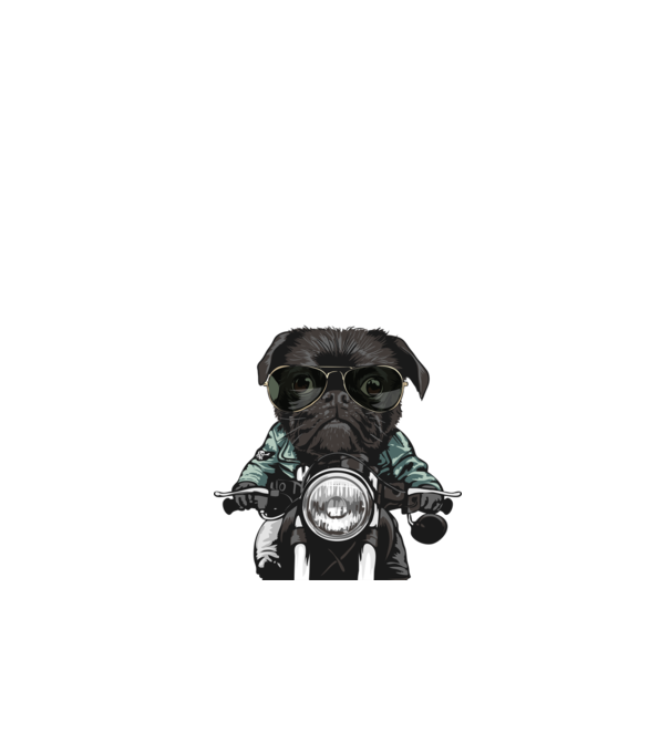 Motoros mopsz minta türkiz pólón