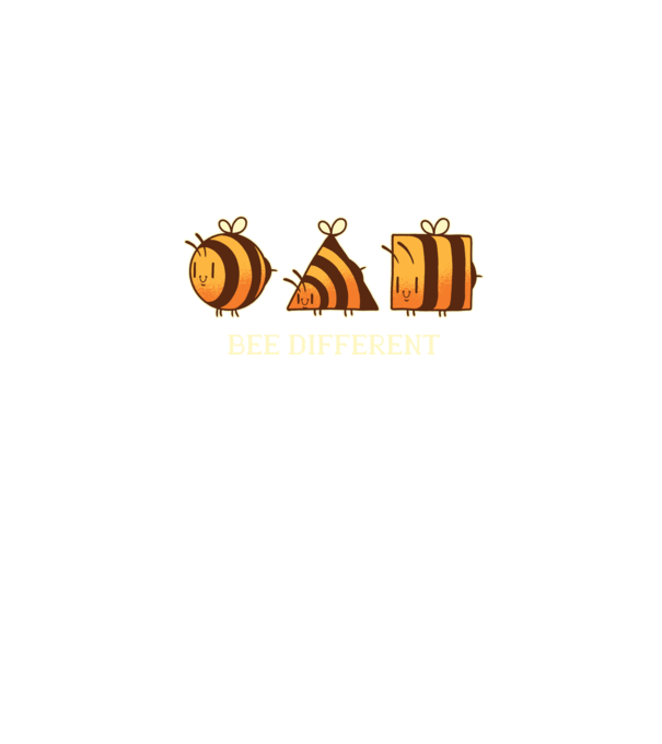 Bee different minta farmerkék pólón