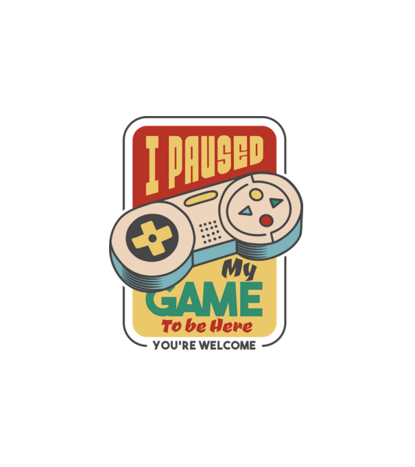 I paused my game to be here minta fehér pólón