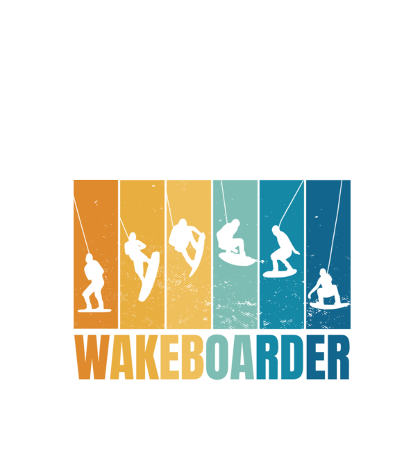 Wakeboard minta fekete pólón