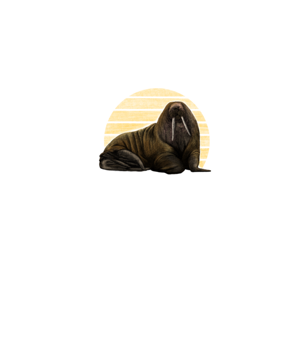 Rozmár minta sötétkék pólón