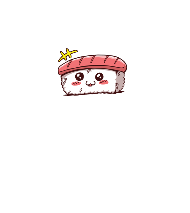 Sushi minta zöld pólón