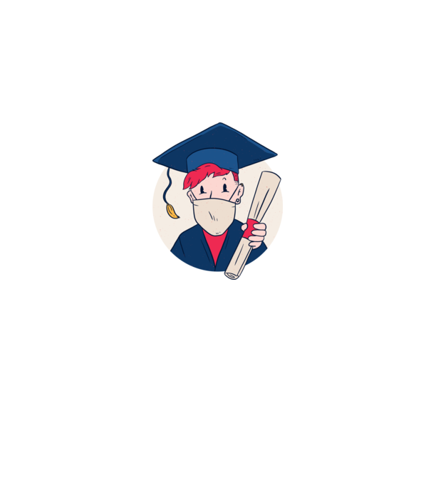 Diploma 2020 minta farmerkék pólón