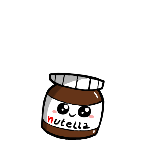 Nutella minta fehér pólón