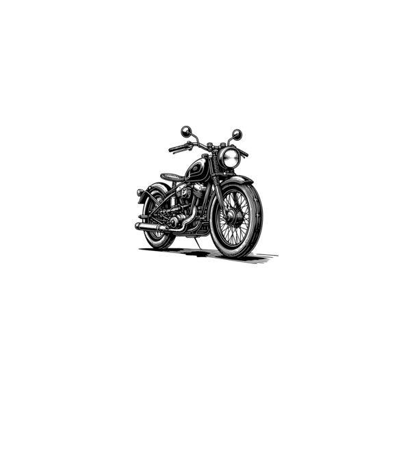 Retro motor minta királykék pólón