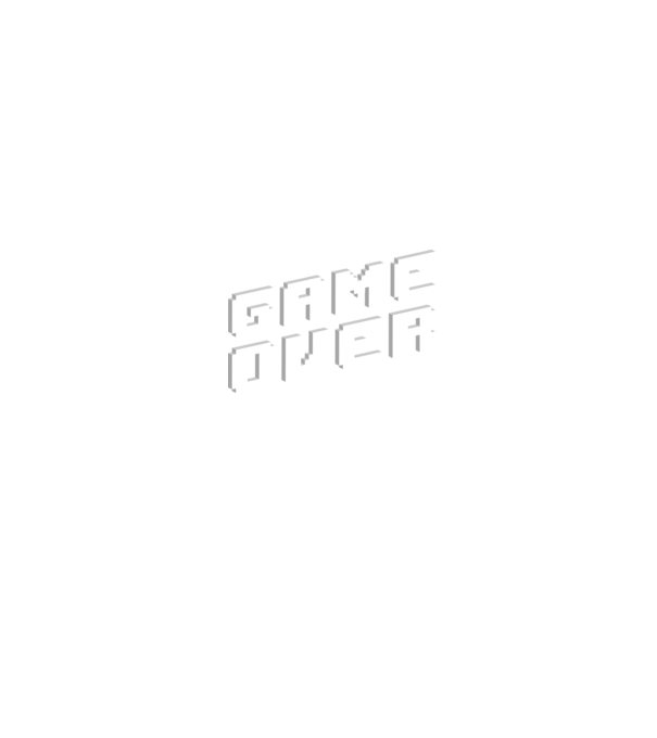 Game over minta fekete pólón